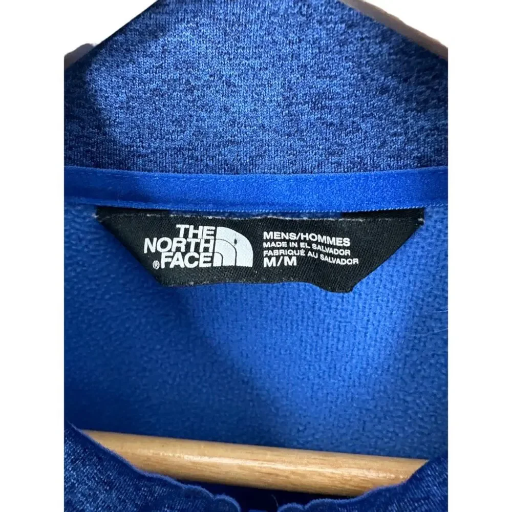 The North Face 1/2 Zip Blue Long Sleeve Pullover Shirt Men's Medium